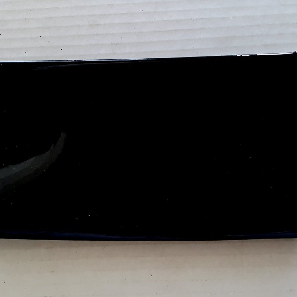 Vintage Shiny Black Patent Snap Clutch Handbag Purse Hinged Closure